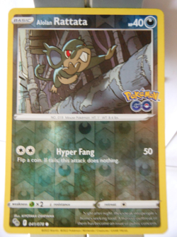 124PK041r- Alolan Rattata - 41/78 -Pokemon Go - Common Reverse - Image 1