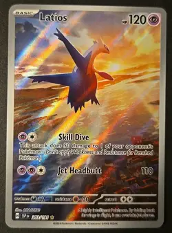 2024 Pokemon SV Surging Sparks Latios #203/191 Illustration Rare - Image 1