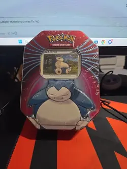 Pokemon TCG Mighty Mysterious Snorlax Tin *182* 820650102851 - Image 1