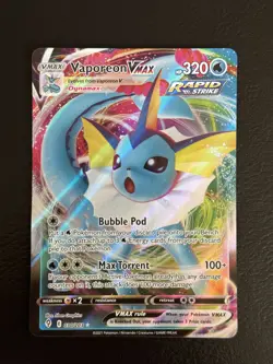 Aquana VMAX Fullart Alt Art Drachenwandel 030/203 Pokemon Karten Sammlung - Image 1