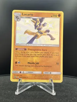 Pokemon TCG Lucario SV22/SV94 Hidden Fates Shiny Baby Holo Rare - NM - Image 1