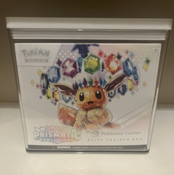Prismatic Evolutions Pokemon Center SEALED Elite Trainer Box - with Target case - Image 1