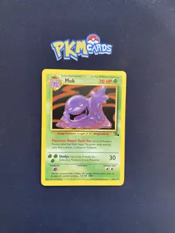 Pokemon TCG Muk Fossil 28/62 Regular Rare LP. - Image 1