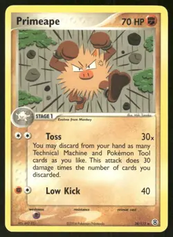 Pokemon Tcg Primeape #28 Pokemon Fire Red & Leaf Green NM - Image 1