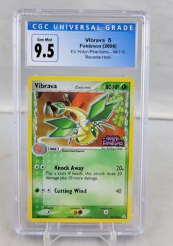 2006 Pokemon Vibrava EX Holon Phantoms Reverse Holo 54/110 CGC 9.5 Gem Mint - Image 1