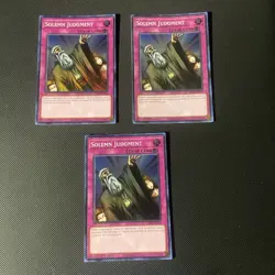 Yugioh Solemn Judgment RA02-EN075 1st Super x3 (NM) - Image 1