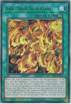 MP22-EN275 The True Sun God Ultra Rare 1st Edition Near Mint YuGiOh TCG - Image 1