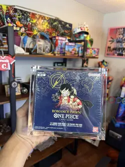 One Piece OP-01 Romance Dawn Booster Box BLUE BOTTOM English Wave One NEW SEALED - Image 1