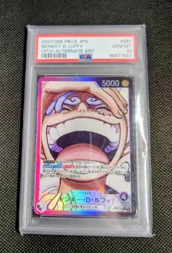 PSA 10 ONE PIECE CARD〔MONKEY D LUFFY〕ALTERNATE ART 2024 OP09-061 L Parallel Japa - Image 1