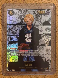 One Piece TCG English OP13-120 Manga Sabo Alt Art Parallel - Image 3