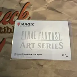 MTG Ruinous Ultimatum Art Card (Gold-Stamped Signature) Art Series:Final Fantasy - Image 3