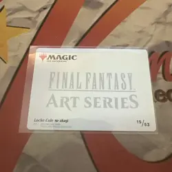 MTG Locke Cole Art Card - Art Series FINAL FANTASY 15 /53 NM MTG - Image 2