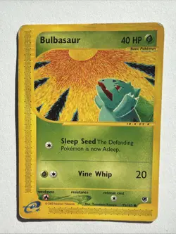Expedition Base Set Pokemon TCG Bulbasaur 95/165 HP Look At Back Of This Card. - Image 1