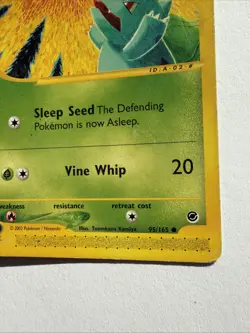 Expedition Base Set Pokemon TCG Bulbasaur 95/165 HP Look At Back Of This Card. - Image 4