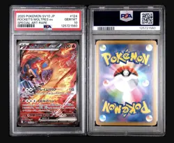 Pokemon Team Rockets Moltres EX Card 124/098 Japanese Edition PSA 10 - Image 3