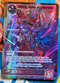 FORCE OF WILL CARD ALISARIS, AVATAR OF DESTRUCTION ADK-037SR FULL ART CARD - Image 1