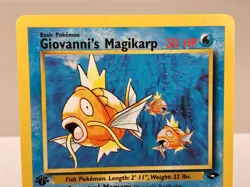 Giovanni's Magikarp 73/132 Gym Challenge Pokemon Card 1st Edition - Near Mint - Image 3