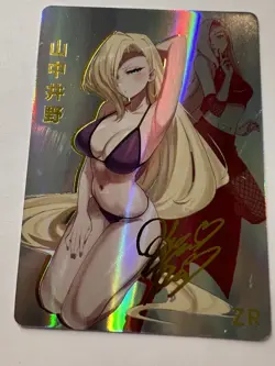 INO YAMANAKA Naruto GODDESS STORY SIGNED ZR Anime Waifu Card - Image 1