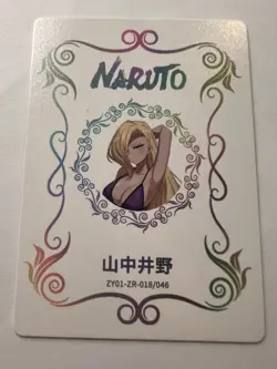 INO YAMANAKA Naruto GODDESS STORY SIGNED ZR Anime Waifu Card - Image 2