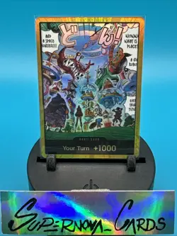 Egghead OP14 Gold Don!! Manga Azure Sea's Seven One Piece Card English - Image 1