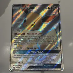 Pokemon TCG Eevee GX SM242 Black Star Promo Full Art Rare Card LP - Image 1
