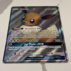 Pokemon TCG Eevee GX SM242 Black Star Promo Full Art Rare Card LP - Image 2