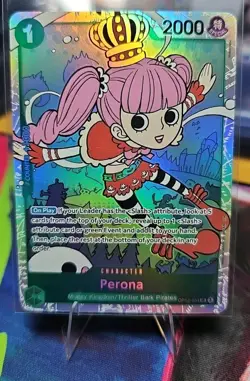One Piece CCG Legacy of the Master Perona Card OP12-034 SR English Edition. NM. - Image 1