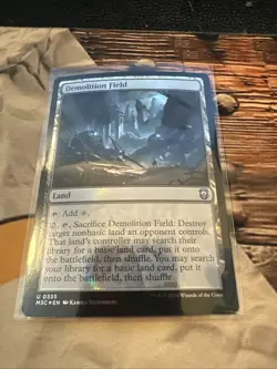 MTG Demolition Field (Ripple Foil) Commander: Modern Horizons 3 Foil #0335 - Image 1