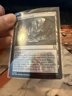 MTG Demolition Field (Ripple Foil) Commander: Modern Horizons 3 Foil #0335 - Image 2