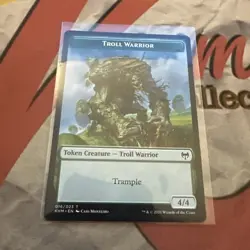 MTG Troll Warrior ZNR Token #016 Regular! NM - Image 1
