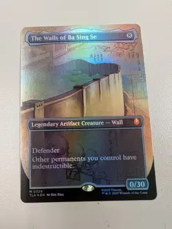 MTG - TLA - #329 The Walls of Ba Sing Se Borderless Foil Near Mint or Better - Image 1