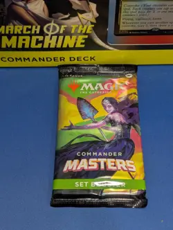 MTG March of The Machine Commander Deck Divine Convocation + CM set booster pk - Image 2