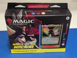 MTG March of The Machine Commander Deck Divine Convocation + CM set booster pk - Image 4