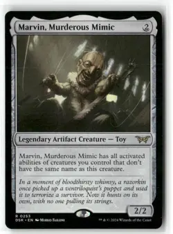 Duskmourn: House of Horror Magic: The Gathering Marvin, Murderous Mimic - Image 1