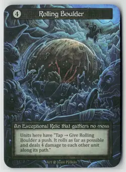 Sorcery Contested Realm Beta Rolling Boulder x3 NM Exceptional - Image 1