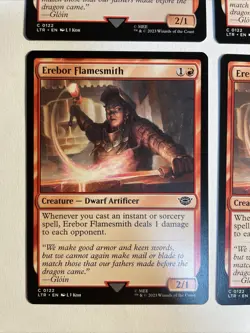 4x Mtg Lord Of The Rings Erebor Flamesmith NM Magic The Gathering - Image 2