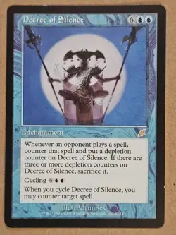 Decree of Silence - Scourge - Lightly Played close to NM | MTG - Image 1