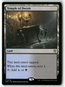 Temple Of Deceit Commander: Aetherdrift NM MAGIC MTG - Image 1