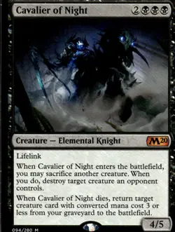 Core Set 2020 #94 Cavalier of Night - Image 1