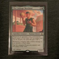 Magic: The Gathering The Cabbage Merchant Green Legendary Creature 0134 2/2 2G - Image 1