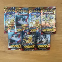 Pokemon Surging Sparks Booster Bundle +1 Extra (7 Packs) - New & Sealed - Image 2