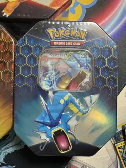 Set of 3 Pokemon Hidden Fates GX Tins Charizard, Gyarados and Raichu Sealed mint - Image 4