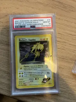 Rockets Zapdos 15/132 2021 Pokemon celebrations - PSA 10 - Image 1