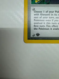 Pokemon TCG Giovanni Trainer Holo 18/132 - 1st Edition - Gym Challenge - WOTC - Image 4