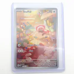 Stufful 154/132 Mega Evolutions Illustration Rare Holo Pokemon TCG NM/M - Image 1