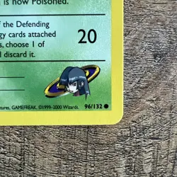 Pokemon TCG Gym Heroes 1st Edition Sabrina's Venonat 96/132 - NM Condition - Image 4