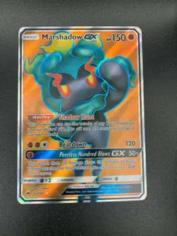 Marshadow GX FULL ART ULTRA RARE 137/147 Burning Shadows pokemon TCG NM Holo - Image 1
