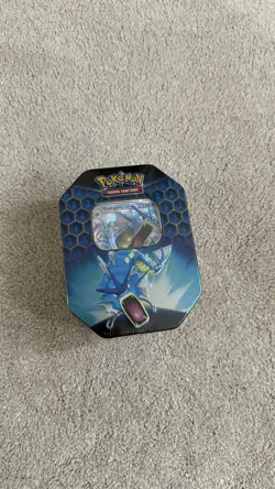 Pokemon TCG Hidden Fates Gyarados GX Tin - Factory Sealed - Image 1