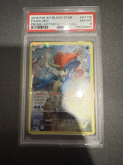 2016 POKEMON XY BLACK STAR PROMO MYTHICAL POKEMON FULL ART/KELDEO PSA 8 - Image 1