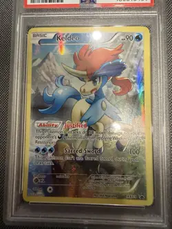 2016 POKEMON XY BLACK STAR PROMO MYTHICAL POKEMON FULL ART/KELDEO PSA 8 - Image 2